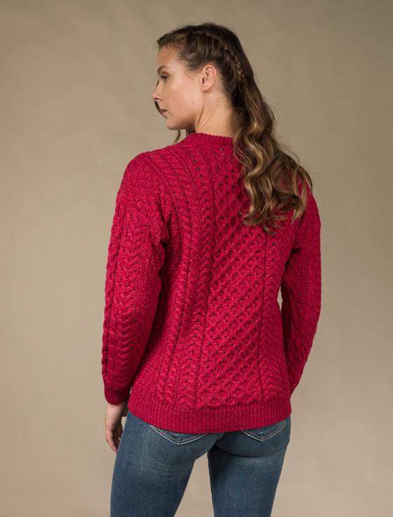 Aran Cashmere ‎Women's Merino‎ ‎Aran Sweater‎
