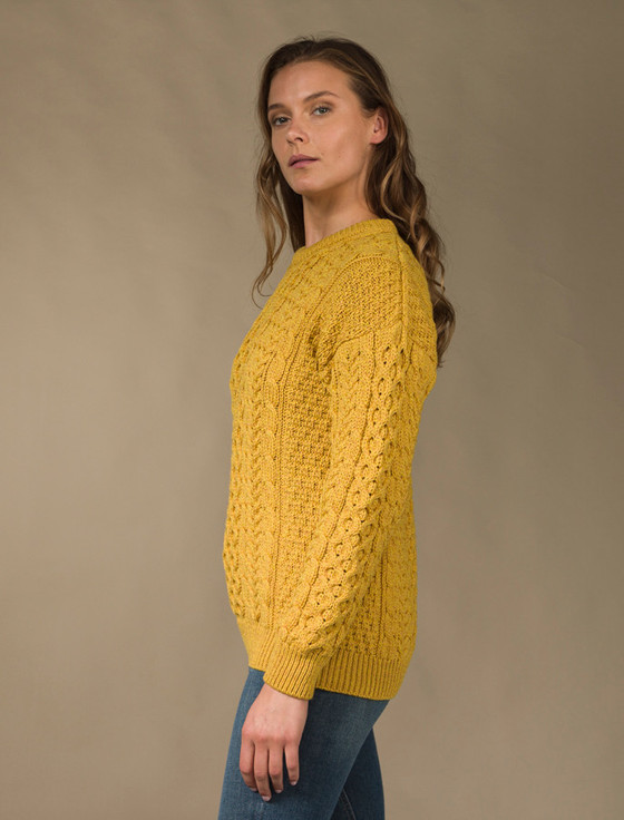 Aran Cashmere ‎Women's Merino‎ Aran Sweater‎