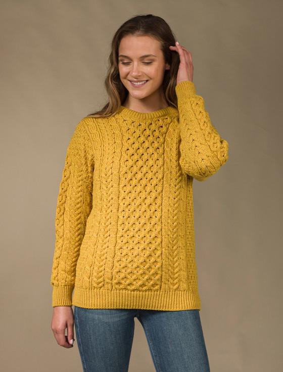 aran cashmere ‎Women's Merino‎ Aran Sweater‎