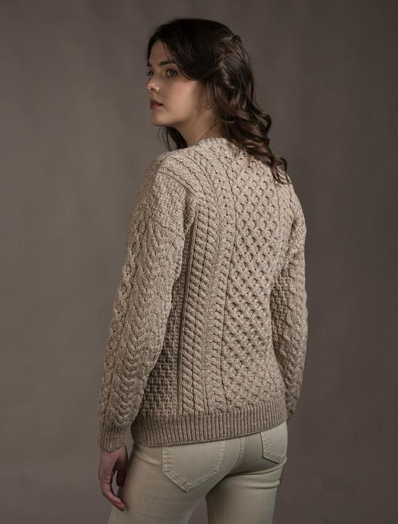 Aran Cashmere Women's Merino Aran Sweater‎‎‎‎‎‎‎