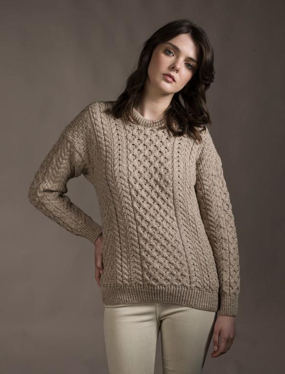 aran cashmere Women's Merino Aran Sweater‎‎‎‎‎‎‎