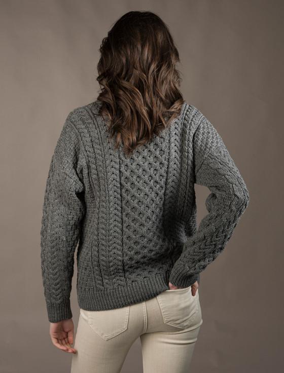 Aran Cashmere Women's Merino Aran Sweater‎‎‎‎‎‎‎‎‎‎