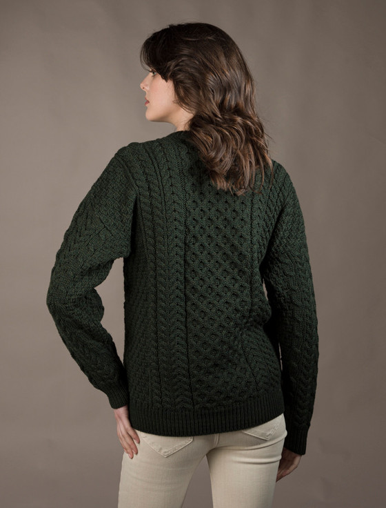 Aran Cashmere Women's Merino Aran Sweater‎‎‎‎