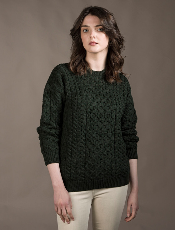aran cashmere Women's Merino Aran Sweater‎‎‎‎