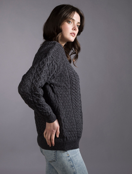 Aran Cashmere Women's Merino Aran Sweater‎‎