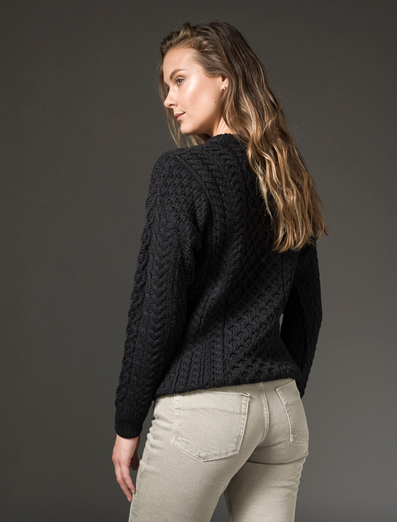 Aran Cashmere Women's Merino Aran Sweater