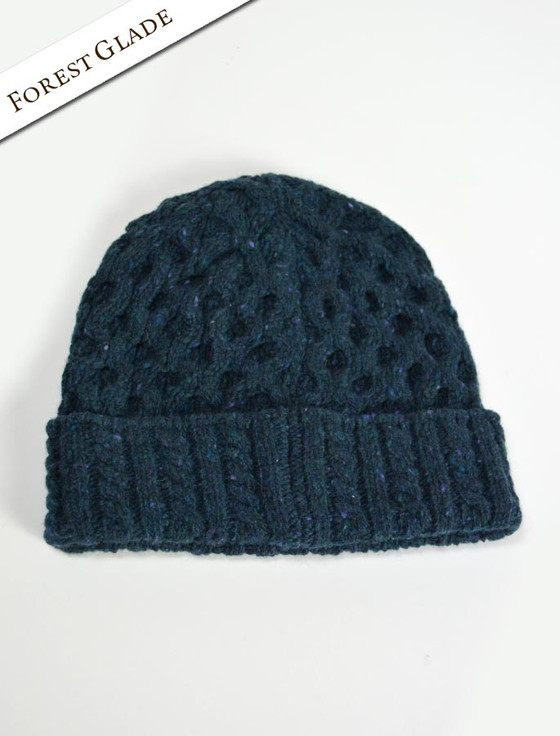 aran cashmere ‎Woo‎l Cashme‎re Aran Honeycomb Hat