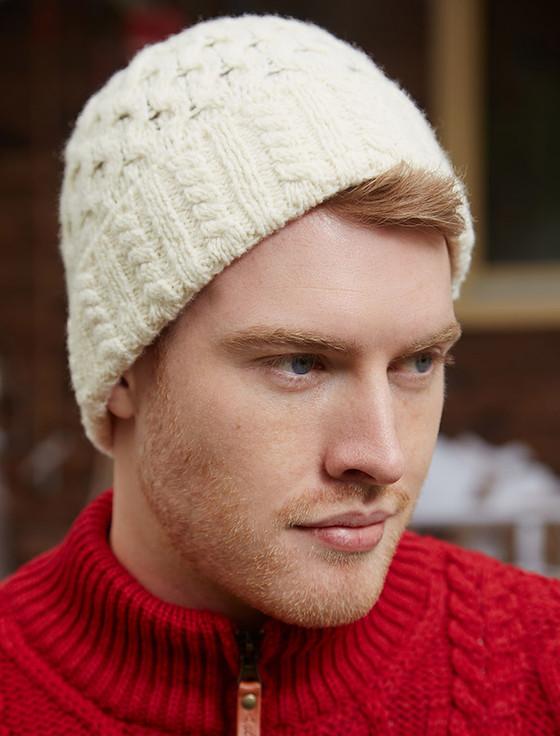 Aran Cashmere ‎Woo‎l Cashmere Aran‎ Honeycomb Hat