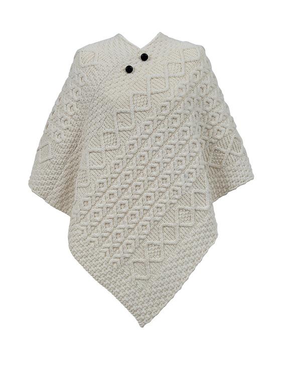 aran cashmere Woods Clan Aran Poncho