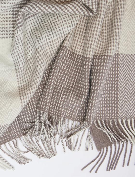 Aran Cashmere Wool And Cashmere Throw - Dún Briste