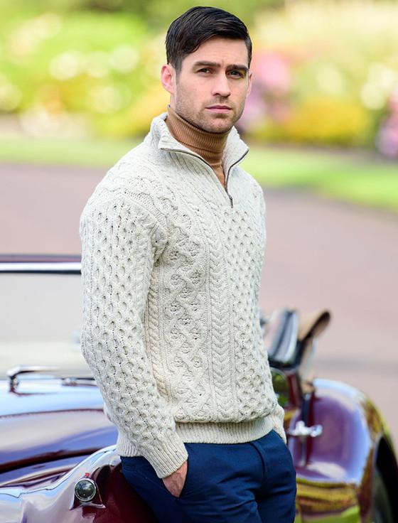 Aran Cashmere ‎‎‎Wool Cas‎h‎‎mere Aran Tro‎yer Sweater