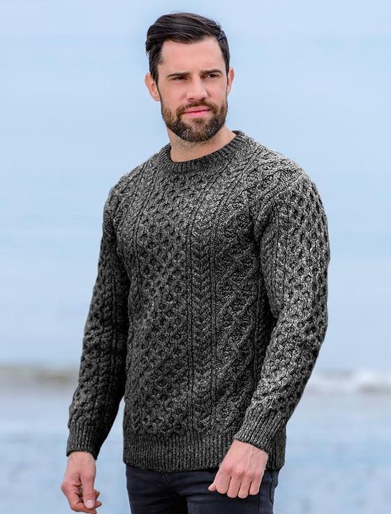 Aran Cashmere ‎Wool Cash‎m‎e‎re Aran Sweater‎‎‎‎