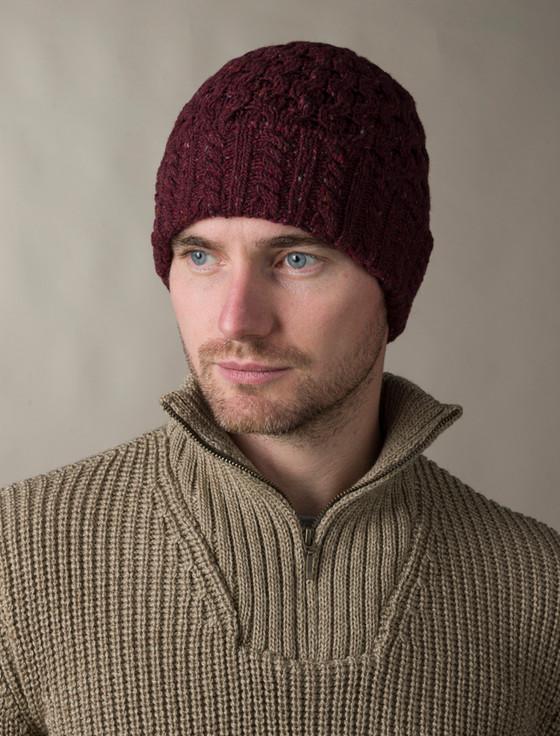 Aran Cashmere Wool Cashmere Aran Honeycomb Hat