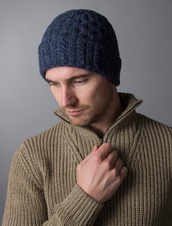 Aran Cashmere Wool Cashmere Aran Honeycomb Hat