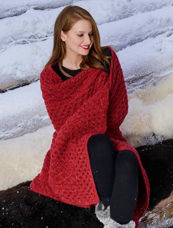 Aran Cashmere Wool Cashmere Aran Throw