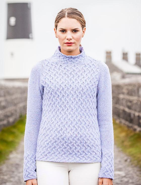 Aran Cashmere Wool Cashmere Aran Trellis Sweater‎