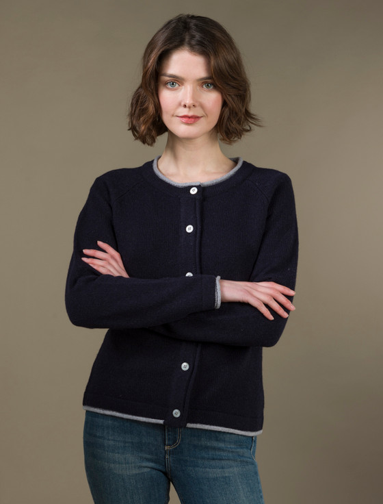 aran cashmere Wool Cashmere Button Down Cardigan‎‎