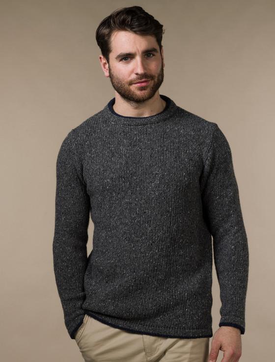 aran cashmere ‎Wool Cashmere Crew‎ Neck Sweater