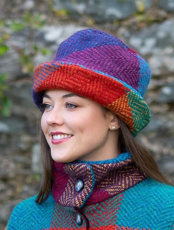 aran cashmere Wool Country Hat - Donegal Red