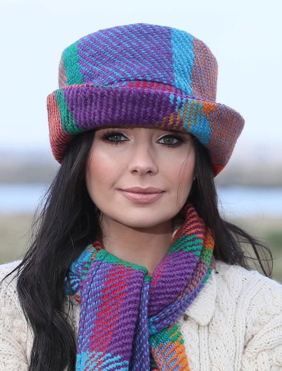 Aran Cashmere Wool Country Hat - Galway Red