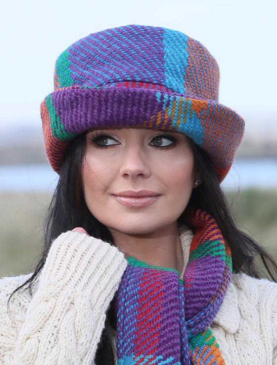 Aran Cashmere Wool Country Hat - Galway Red