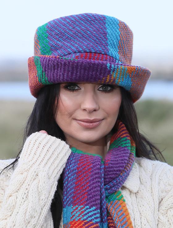 Aran Cashmere Wool Country Hat - Galway Red