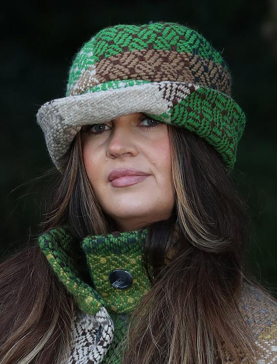 aran cashmere Wool Country Hat - Tara Forest
