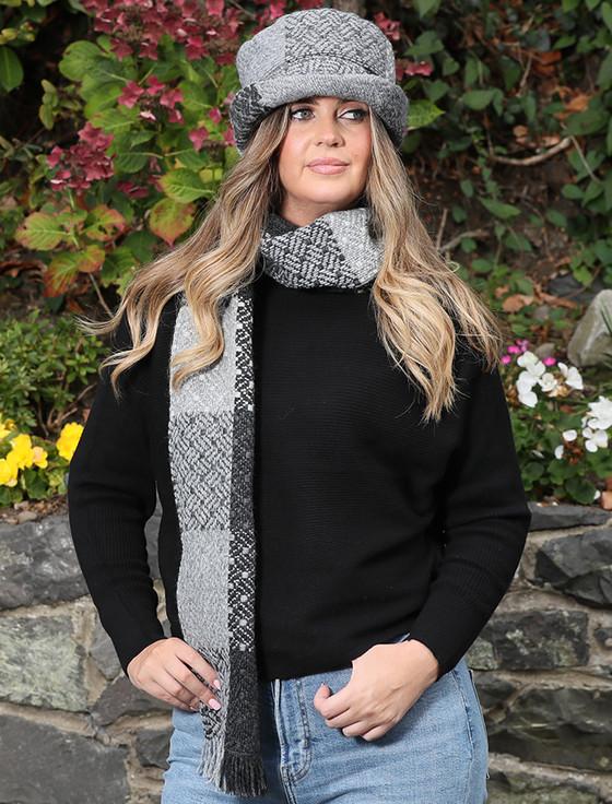 Aran Cashmere Wool Country Hat - Tara Grey