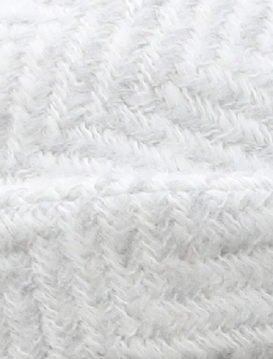 Aran Cashmere Wool Country Scarf - Dove & Cream