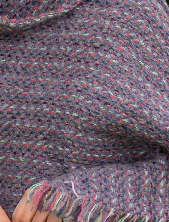 Aran Cashmere Wool Country Stole - Connemara Violet