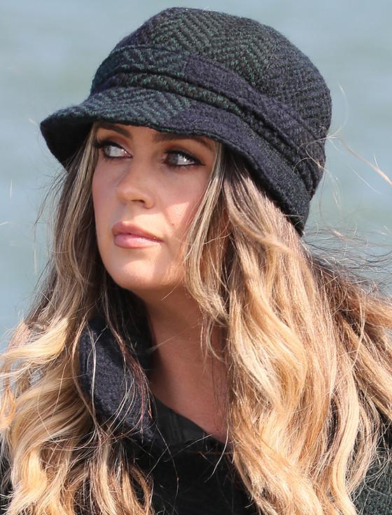 Aran Cashmere Wool County Hat - Donegal Blackwatch