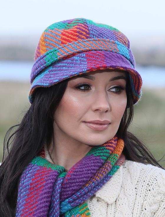 Aran Cashmere Wool County Hat - Galway Red