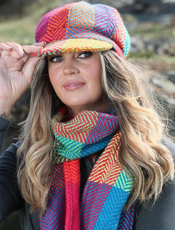 Aran Cashmere Wool Donegal Scarf - Sunshine