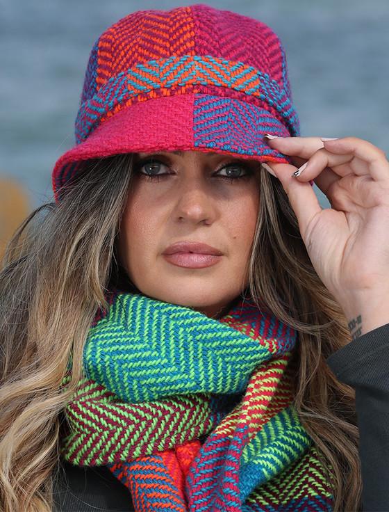 Aran Cashmere Wool Donegal Scarf - Sunshine