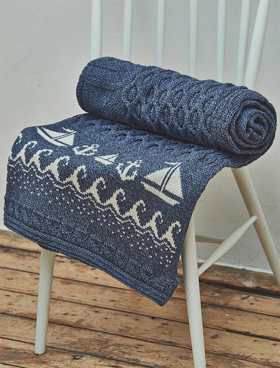 Aran Cashmere Wool Honeycomb Wild Atlantic Throw