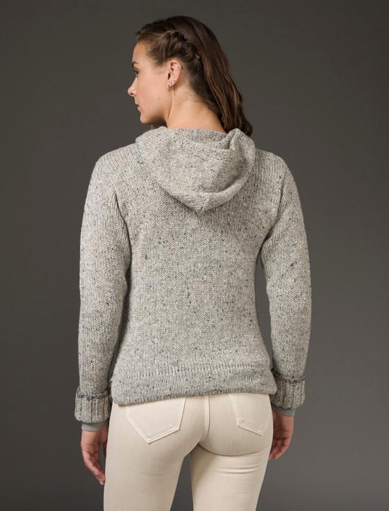 Aran Cashmere Wool Hoodie With Pouch Pocket