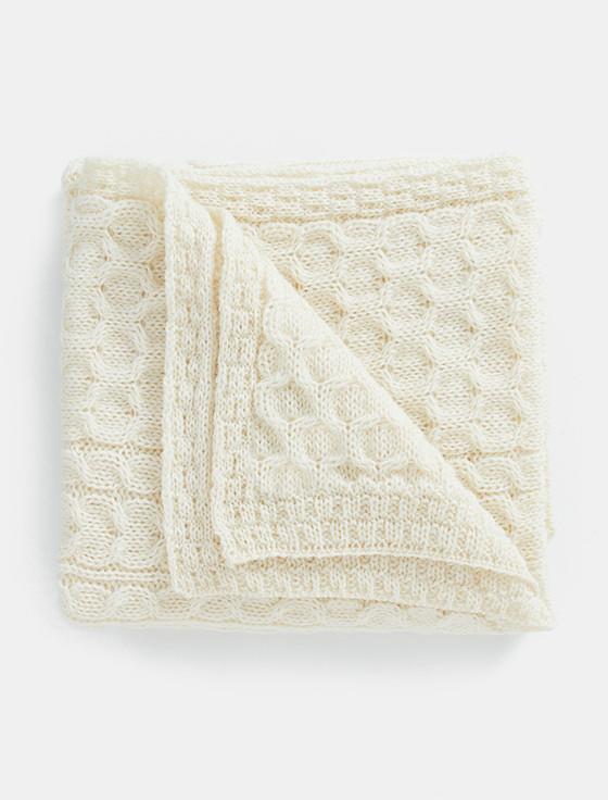 Aran Cashmere Worsted Aran Wool Throw