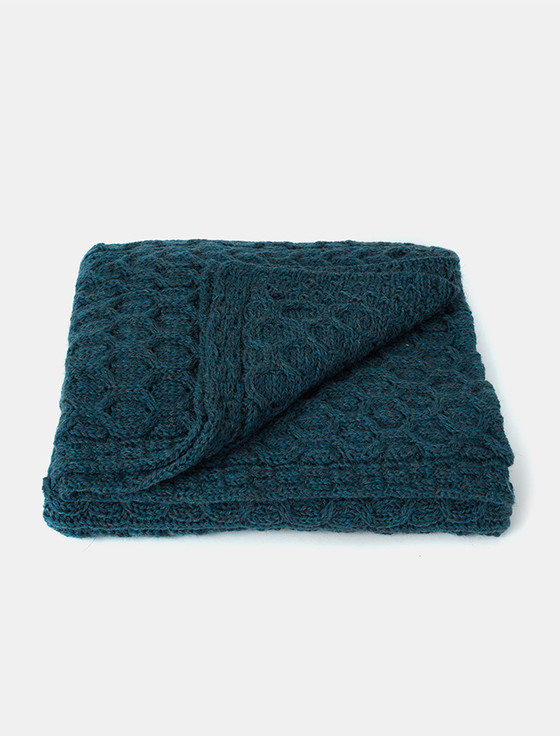 Aran Cashmere Worsted Aran Wool Throw