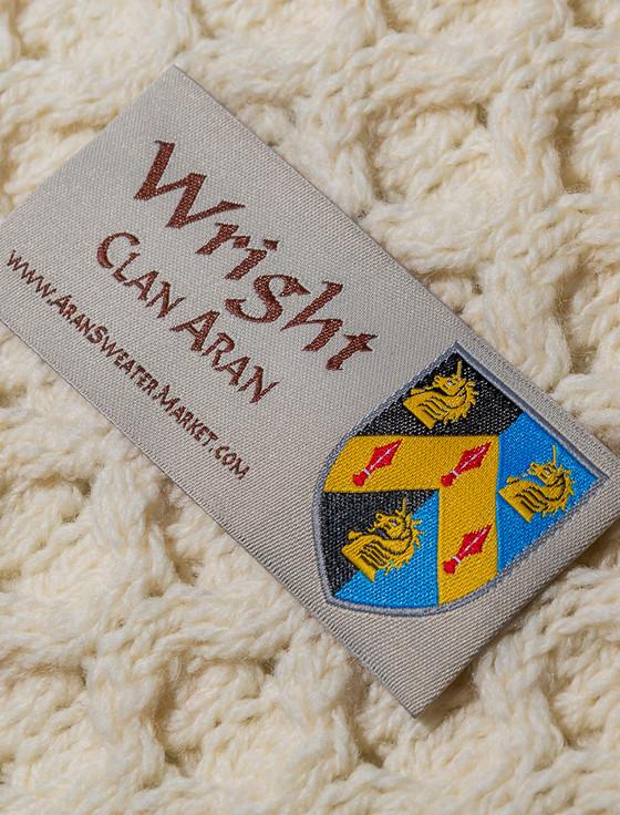 Aran Cashmere Wright Clan Aran Poncho