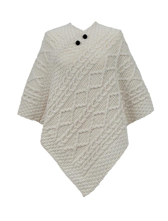 aran cashmere Wright Clan Aran Poncho