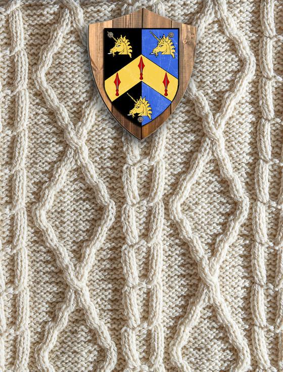 aran cashmere Wright Clan Aran Throw