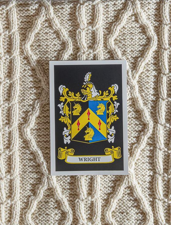 Aran Cashmere Wright Clan Scarf
