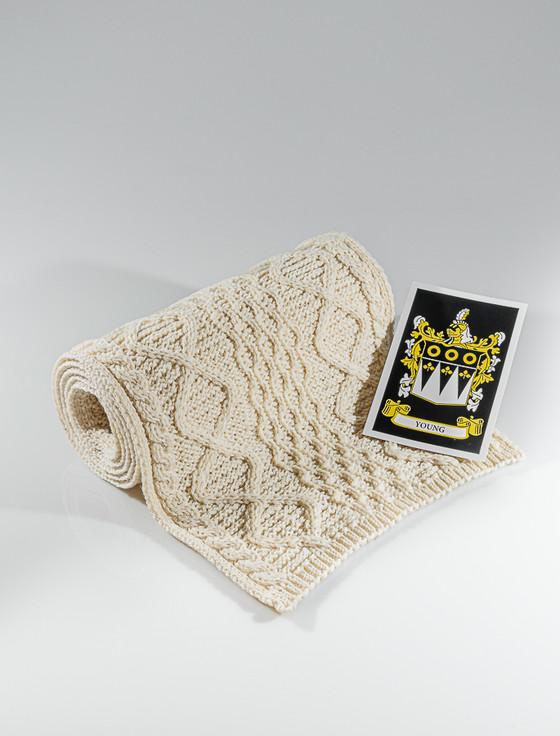 aran cashmere Young Clan Scarf