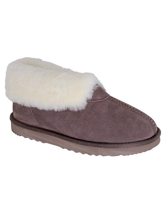 Aran Cashmere Aran Ladies Closed Back Sheepskin Slippers