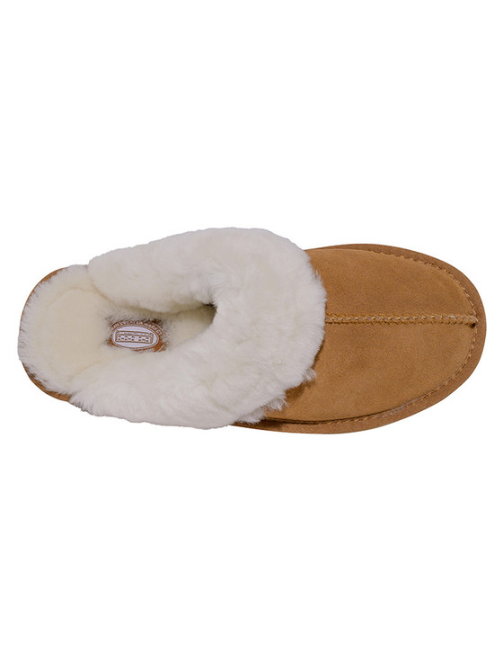 Aran Cashmere Aran Ladies Slip-on Sheepskin Slippers