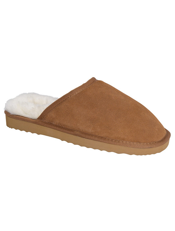 aran cashmere Aran Men's Slip-on Sheepskin Slippers