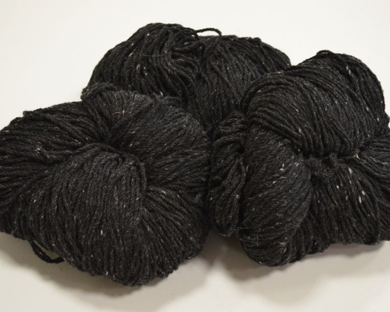 Aran Cashmere Aran Wool Knitting Hanks - Charcoal Fleck