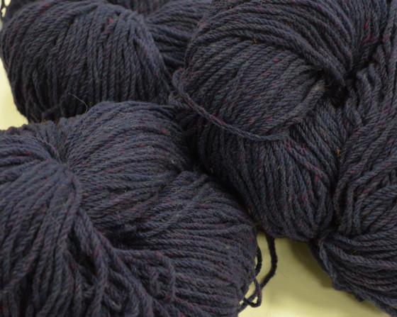 Aran Cashmere Aran Wool Knitting Hanks - Purple Fleck