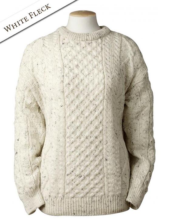 Aran Cashmere Cable Knit Crew Neck Aran Wool Sweater‎‎‎‎‎‎‎‎‎‎‎‎