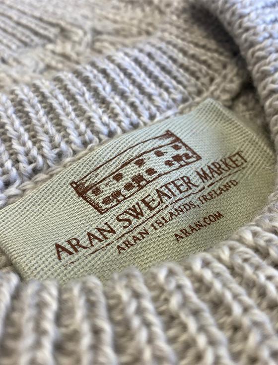 Aran Cashmere Cable Knit Crew Neck Aran Wool Sweater‎‎‎‎